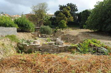 Ruines du palais minoen d'Archanes en Crète