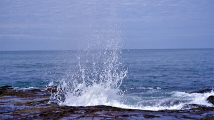 Naklejka premium spray from the ocean