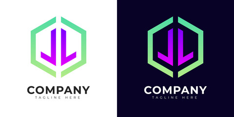 Initial letter l logo vector design template. Modern gradient style l logo design.