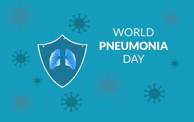world pneumonia day. clean lungs and free from viruses and infections. it's great for background, banner, poster