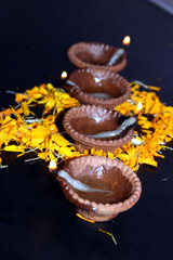 diwali celebration clay