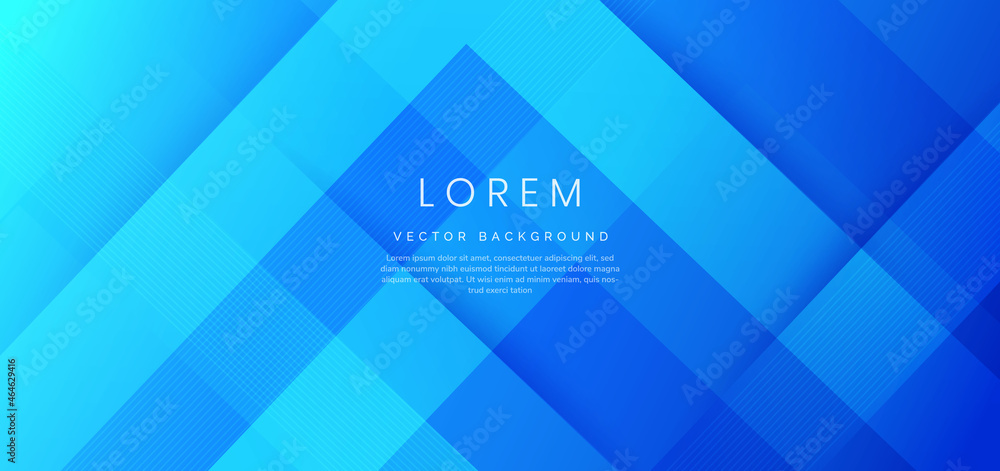 Aufkleber abstract blue geometric diagonal overlay layer background.