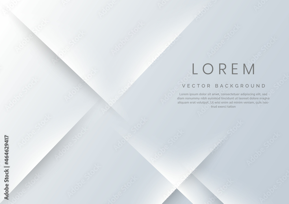 Aufkleber abstract white and grey gradient diagonal background with copy spce for text.