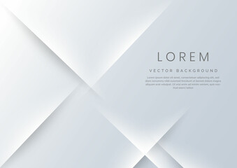 Abstract white and grey gradient diagonal background with copy spce for text.
