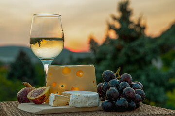 cheese and wine