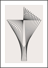 Trendy abstract aesthetic creative minimalist artistic geometric composition