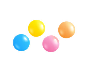 Colorful Gum Balls Composition