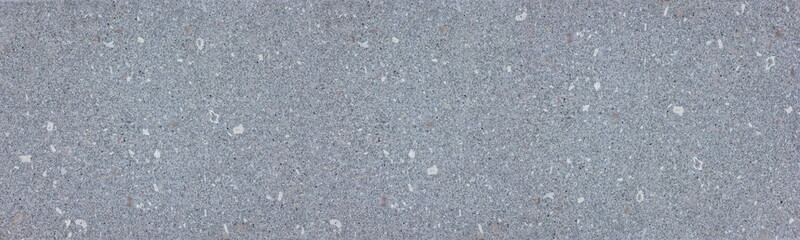 Polished natural granite wide texture. Stone slab wall. Abstract grey large background