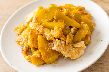 Stir Fried Pumpkin with Egg