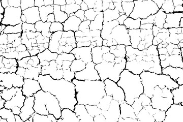Cracked ground. Dry land cracked texture. Cracked ground desert after drought. Vector grunge background