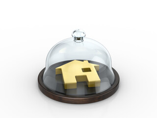 Obraz premium House symbol under the dome