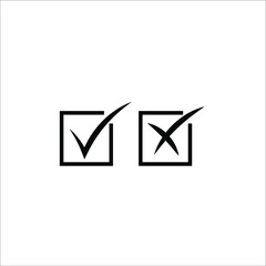 choice sign yes or no symbol icon vector illustration