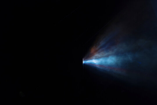 Light beam in the darkness