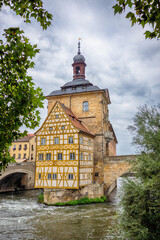 Das historische Alte Rathaus von Bamberg, Bayern, Oberbayern
