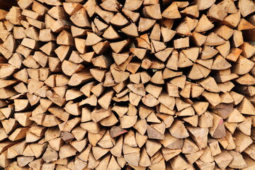 many split wood as firewood