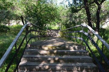 A stairs in park