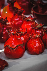 Ceramic pomegranates