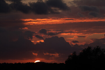 Sunset and clouds