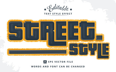Street Style Editable Text Effect