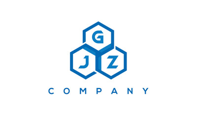 GJZ three letters creative polygon hexagon logo