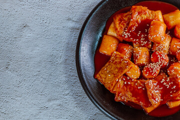 Korean Stir-fried Rice Cake, 'Tteokbokki'