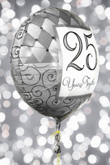 25 years wedding anniversary balloon