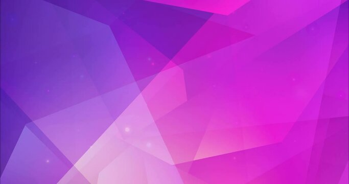 4K looping light purple, pink polygonal abstract footage. Flowing colorful lights in motion style with gradient. Slideshow for web sites. 4096 x 2160, 30 fps. Codec Photo JPEG.