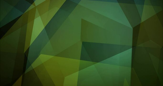 4K looping dark green video footage with hexagons. Colorful fashion clip with gradient hexagons. Slideshow for web sites. 4096 x 2160, 30 fps.