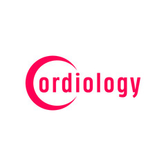 Cardiology logo vector design.