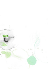 Green abstract watercolor texture background