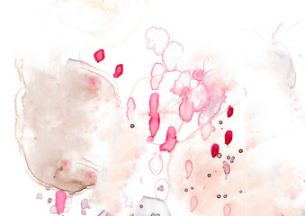 Pink abstract watercolor background