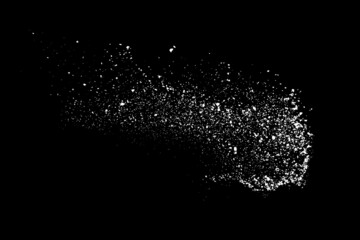 White splashes isolated on black background. Abstract vector explosion. Digitally generated image. Illustration, EPS 10.