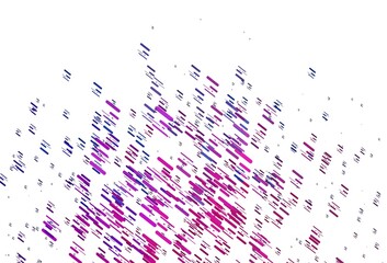 Light Pink, Blue vector backdrop with long lines.