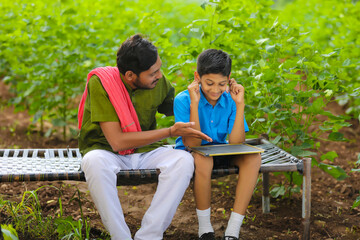 farmer angry on his son when his studying