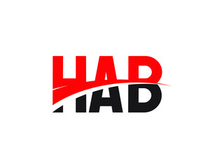 HAB Letter Initial Logo Design Vector Illustration