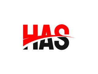 HAS Letter Initial Logo Design Vector Illustration
