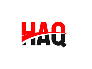 HAQ Letter Initial Logo Design Vector Illustration