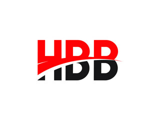 HBB Letter Initial Logo Design Vector Illustration