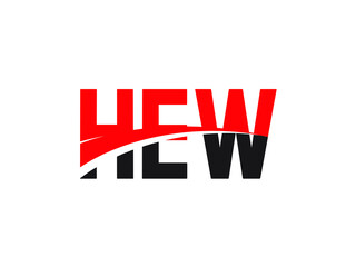 HEW Letter Initial Logo Design Vector Illustration