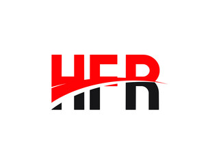 Fototapeta premium HFR Letter Initial Logo Design Vector Illustration