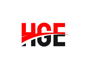 HGE Letter Initial Logo Design Vector Illustration