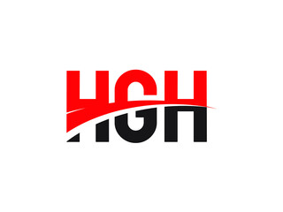 HGH Letter Initial Logo Design Vector Illustration