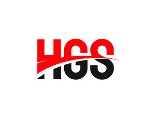 HGS Letter Initial Logo Design Vector Illustration