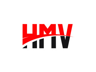 HMV Letter Initial Logo Design Vector Illustration