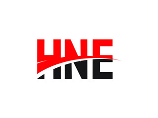 HNE Letter Initial Logo Design Vector Illustration