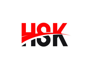 Fototapeta premium HSK Letter Initial Logo Design Vector Illustration