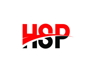 HSP Letter Initial Logo Design Vector Illustration