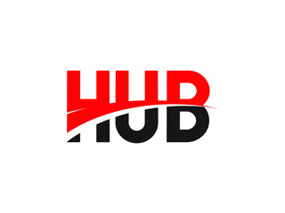 HUB Letter Initial Logo Design Vector Illustration