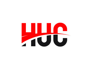 HUC Letter Initial Logo Design Vector Illustration