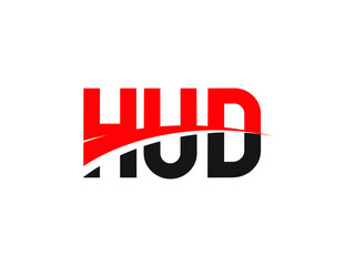HUD Letter Initial Logo Design Vector Illustration
